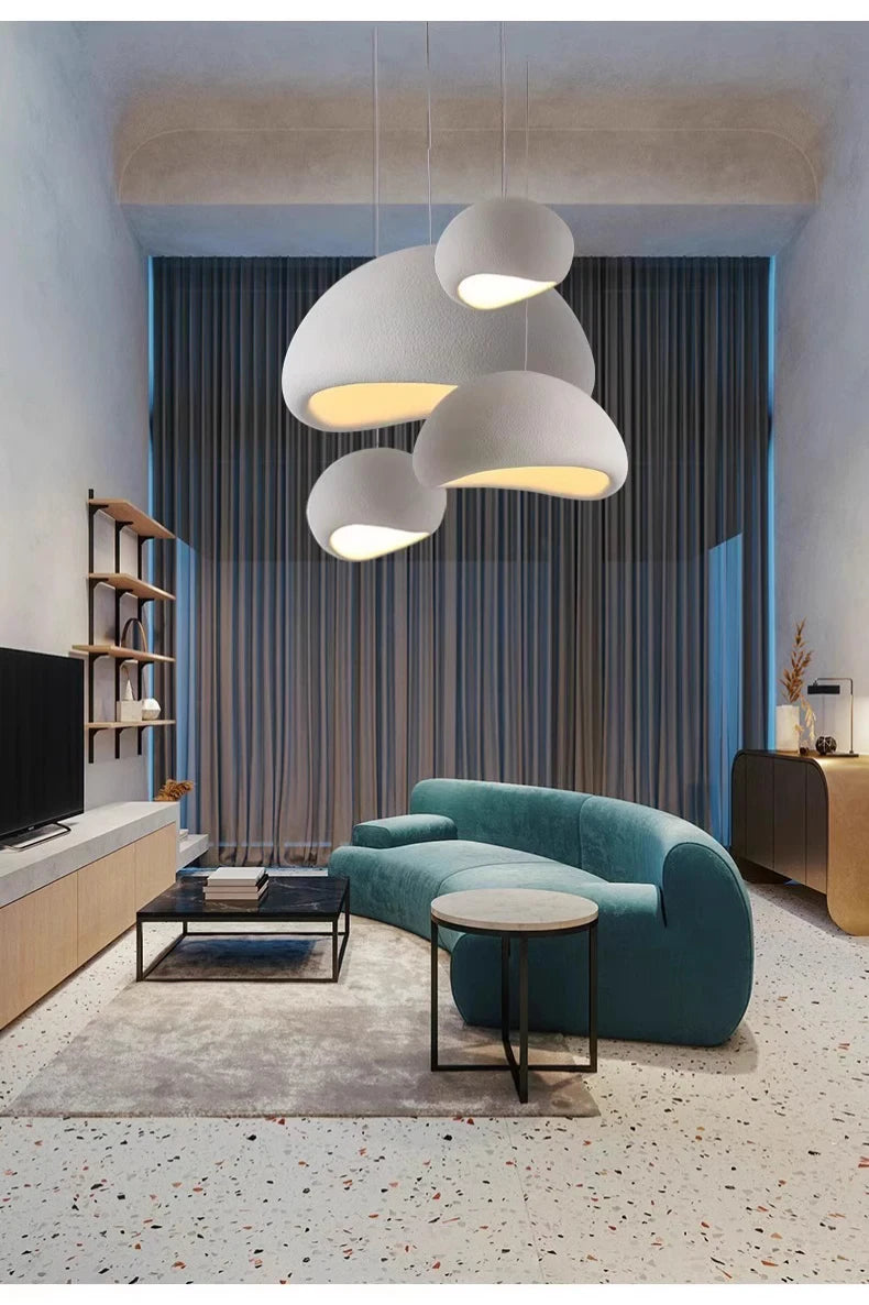 Wabi-Sabi Cement Pendant Chandelier