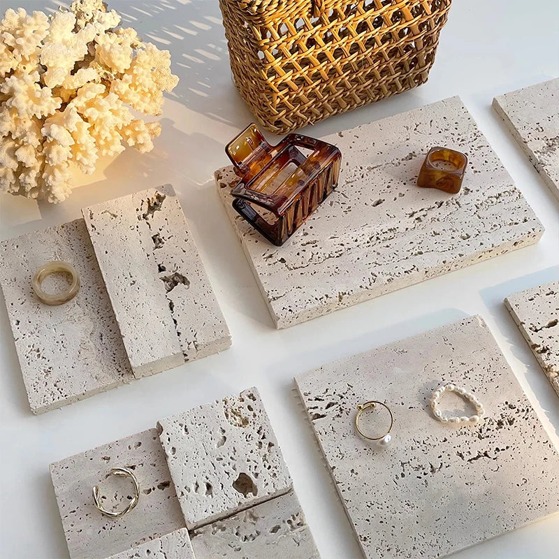 Travertine Jewelry Tray
