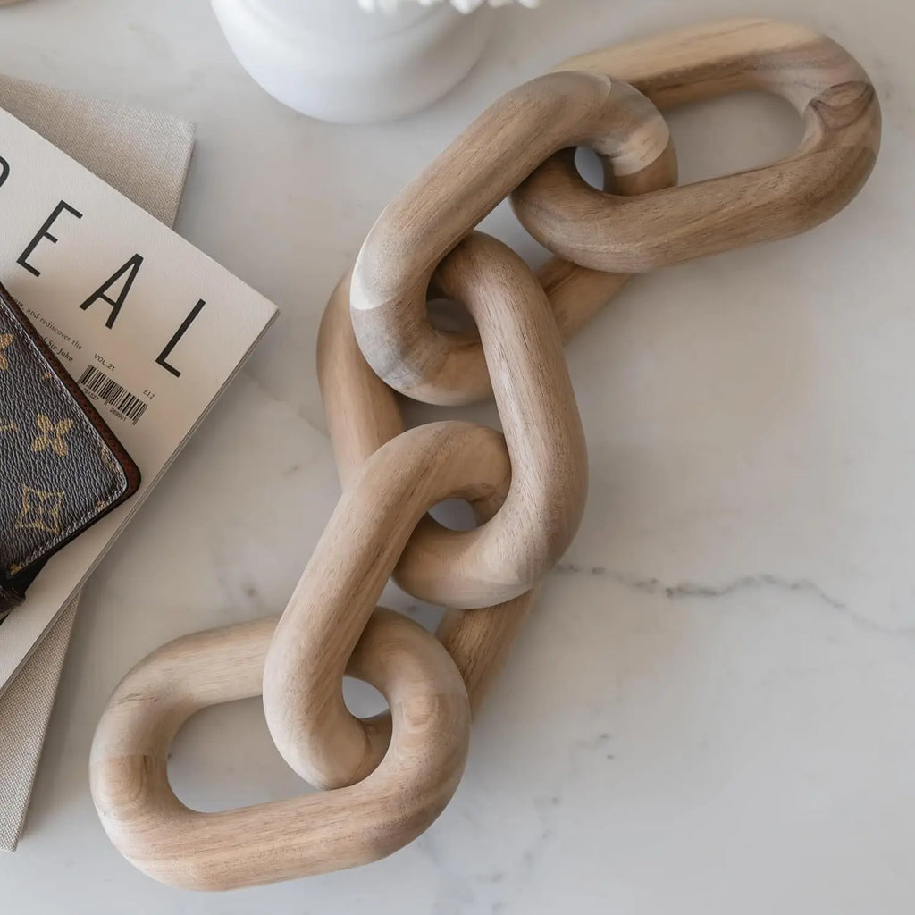 Boho Wood Chain Sculpture