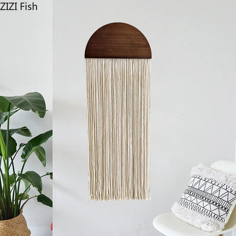 Half-circle Woven Wall Tapestry