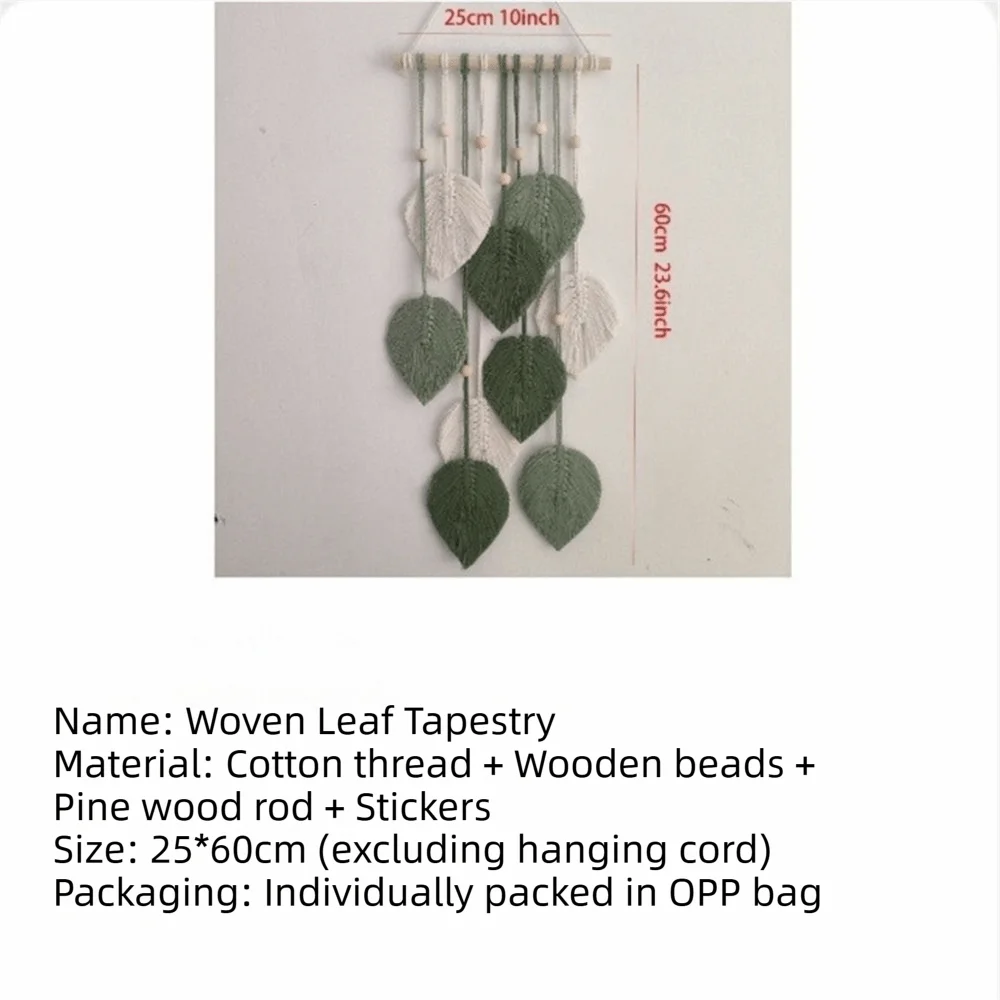 Boho Green Macrame Wall Hanging