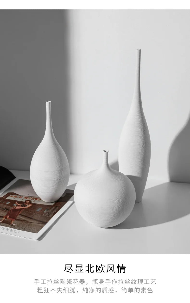 Hand-Drawn Zen Art Vase