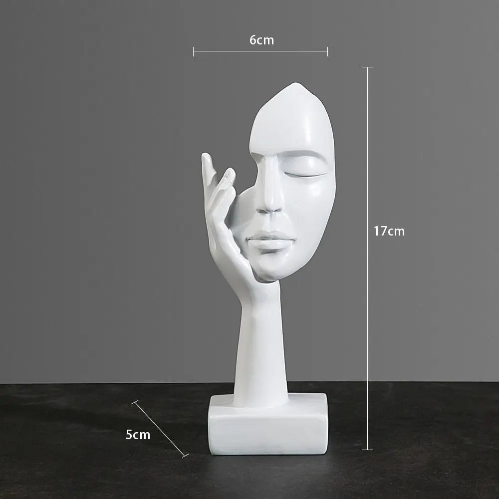 Abstract Face Statue