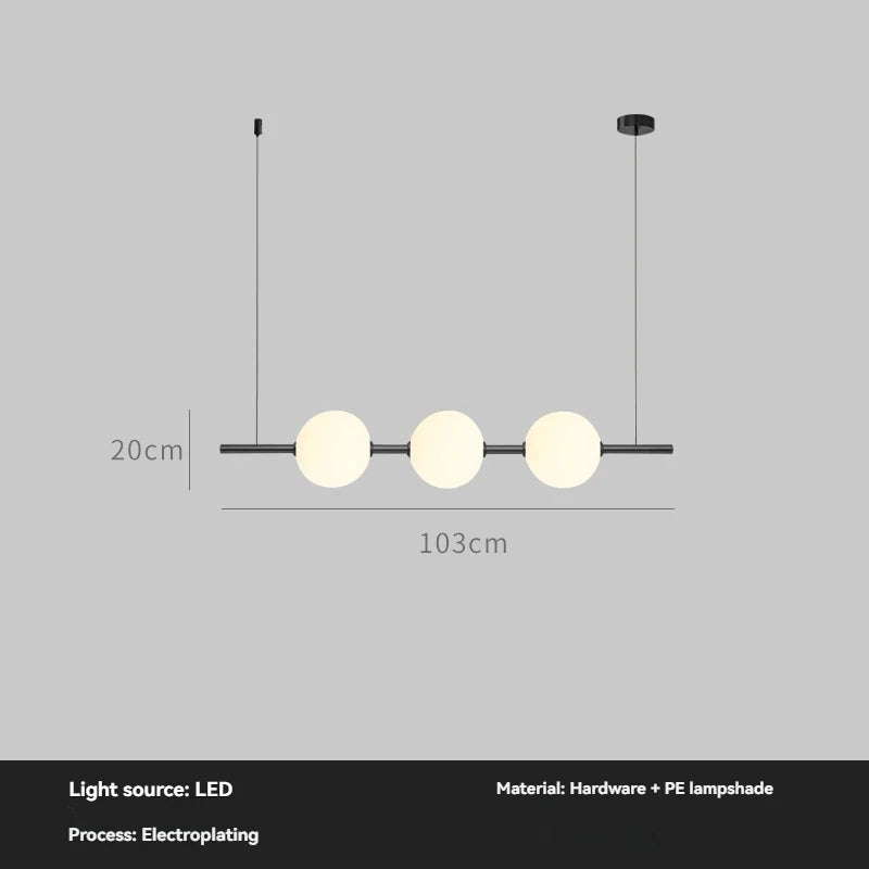 Minimalist Cement Linear Pendant Light