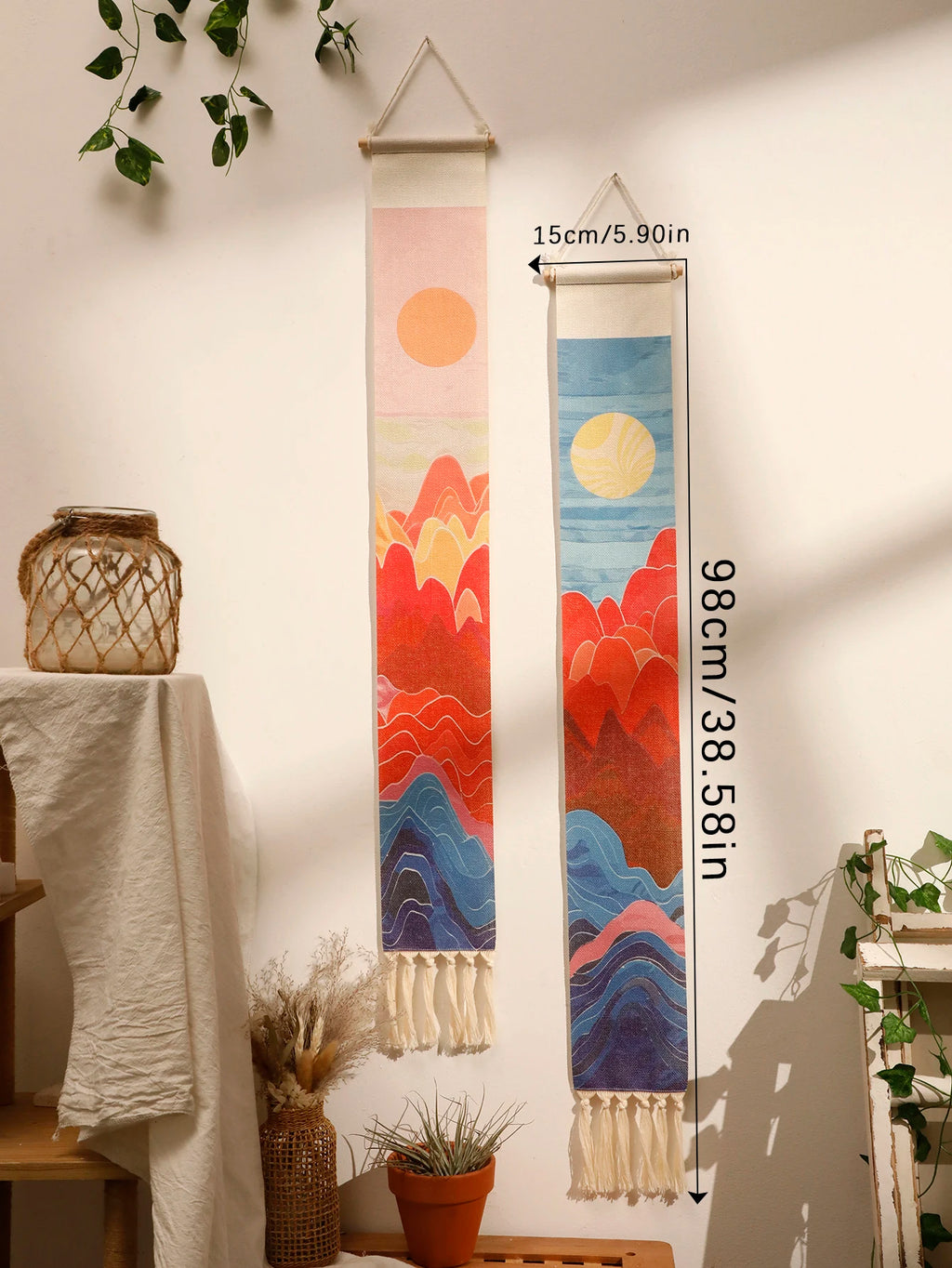 Sunset Macrame Tapestry