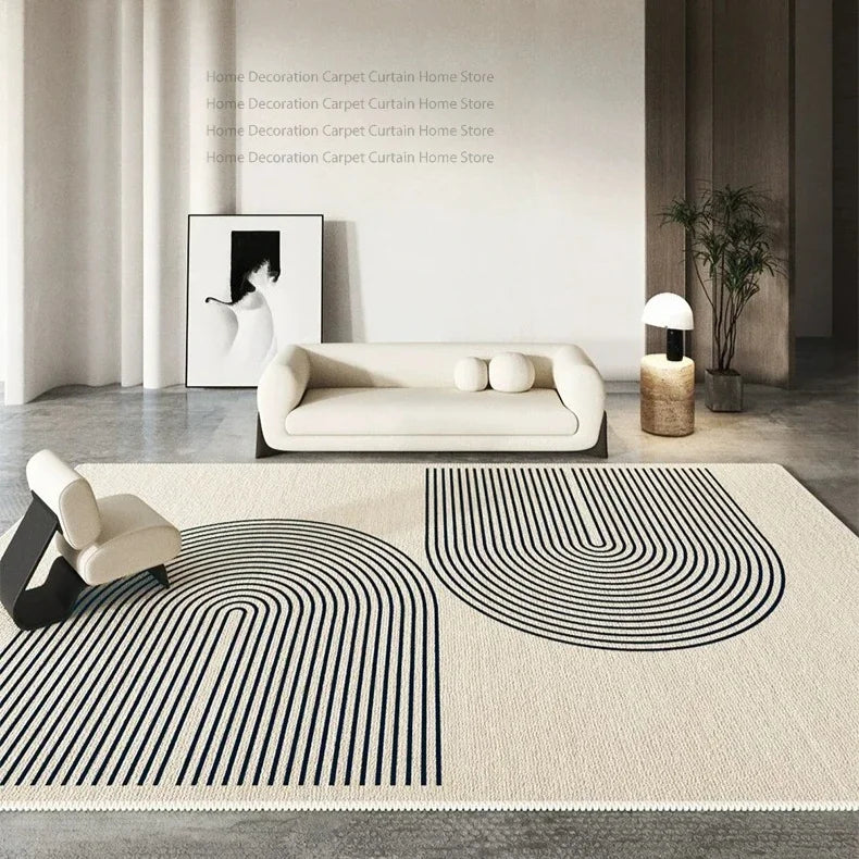 Abstract Washable Area Rug