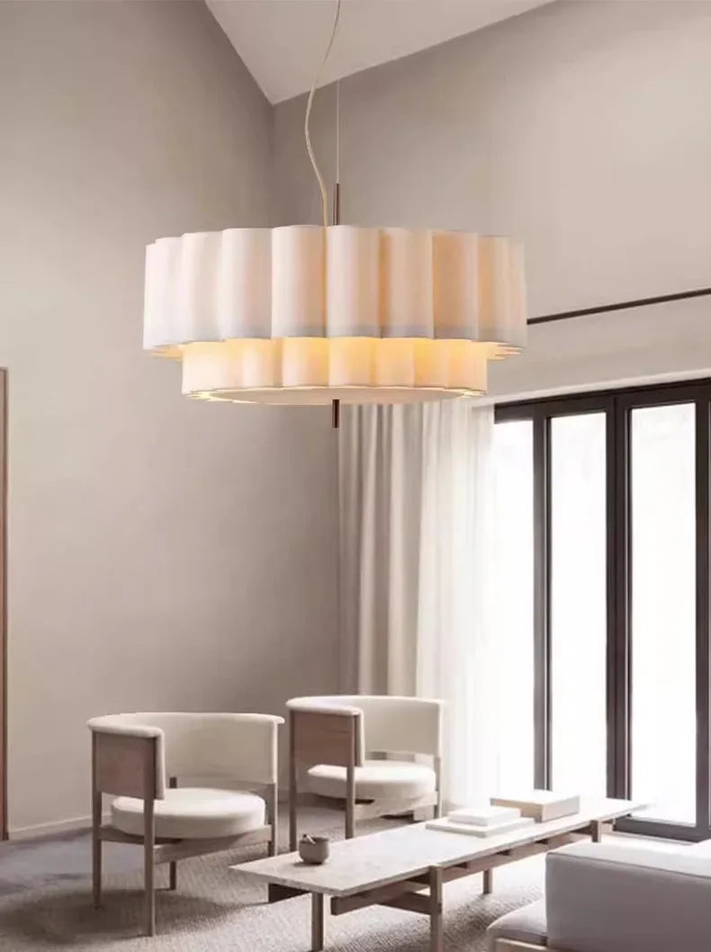 Wabi-Sabi Fabric Pendant Lamp