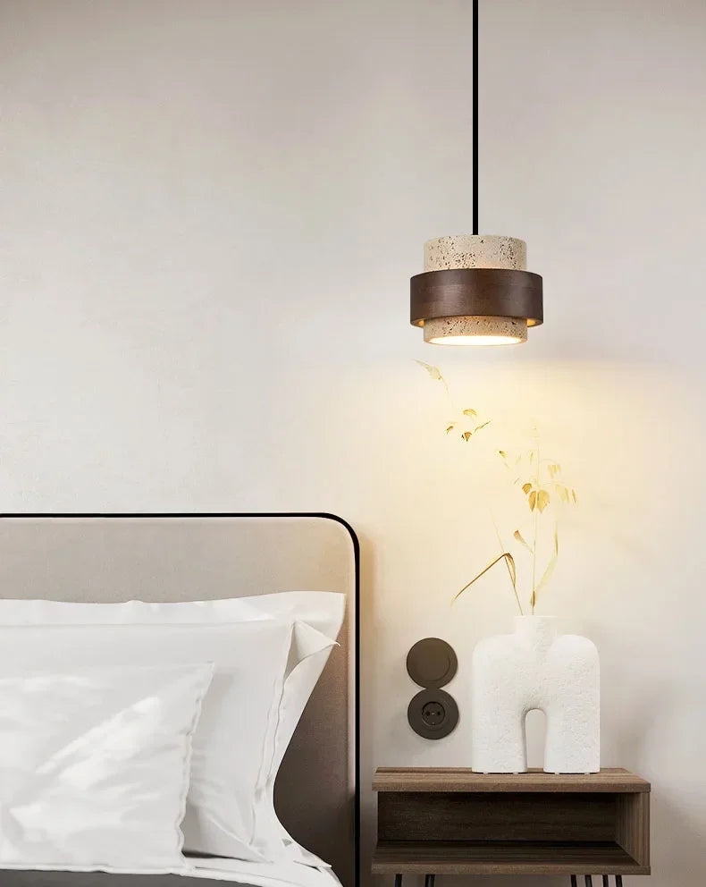 Wabi-Sabi Stone Pendant Lamp