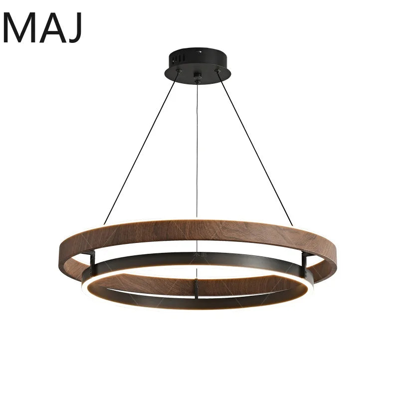 Wabi-Sabi Wood Pendant Chandelier
