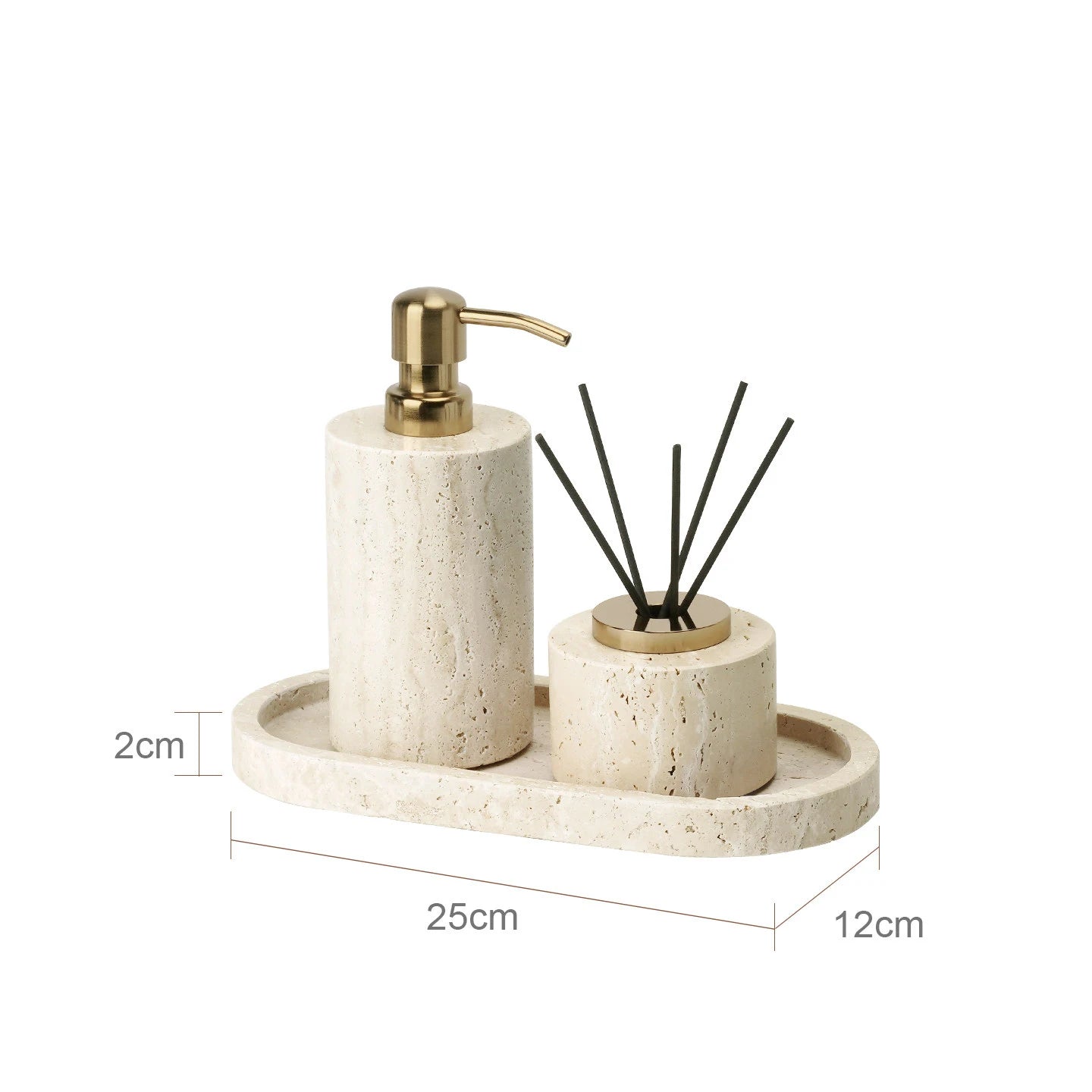 Travertine Bathroom Set