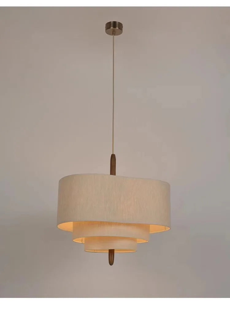 Wabi-Sabi Fabric Pendant Chandelier