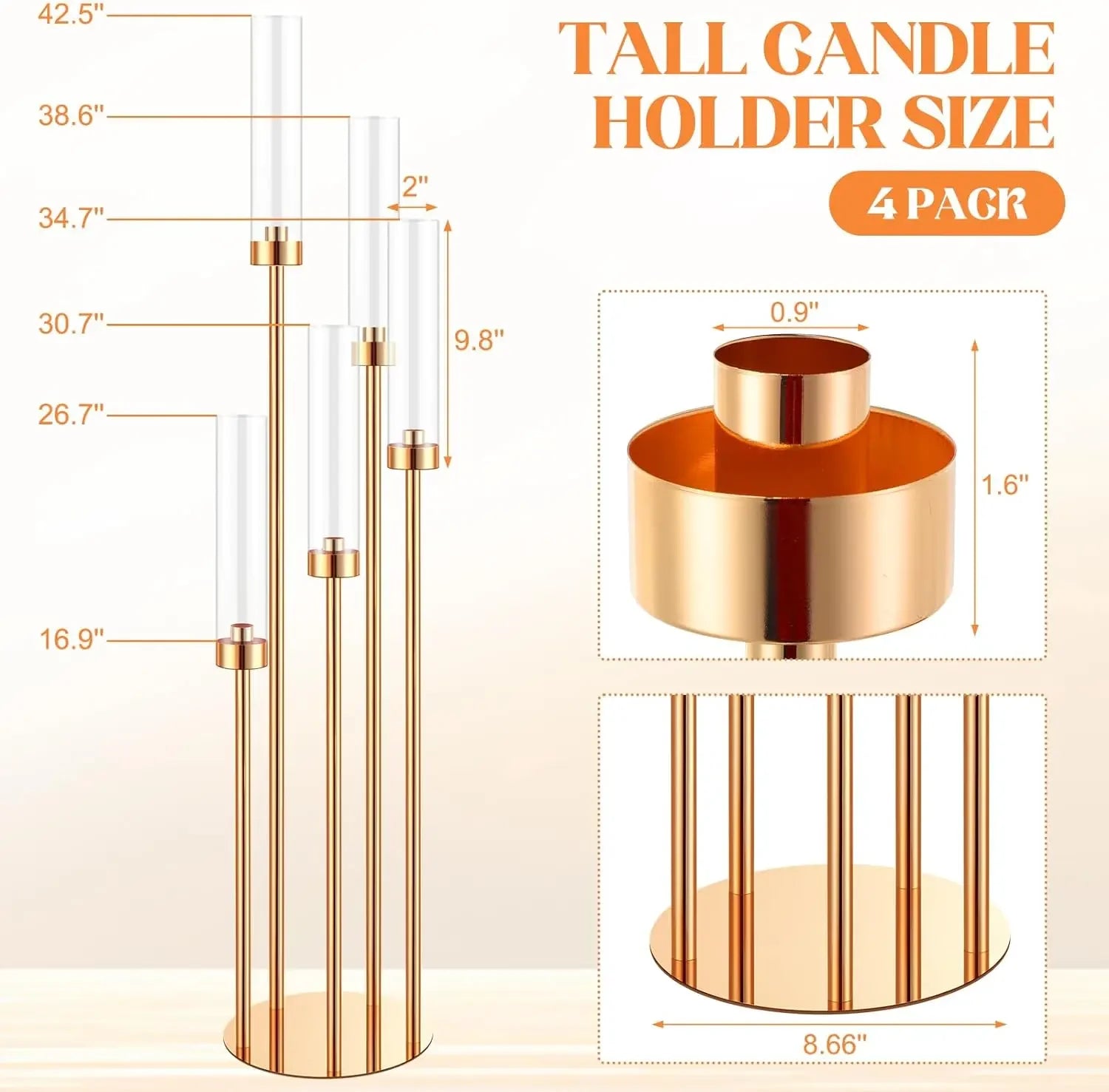 Tall Gold Candelabra