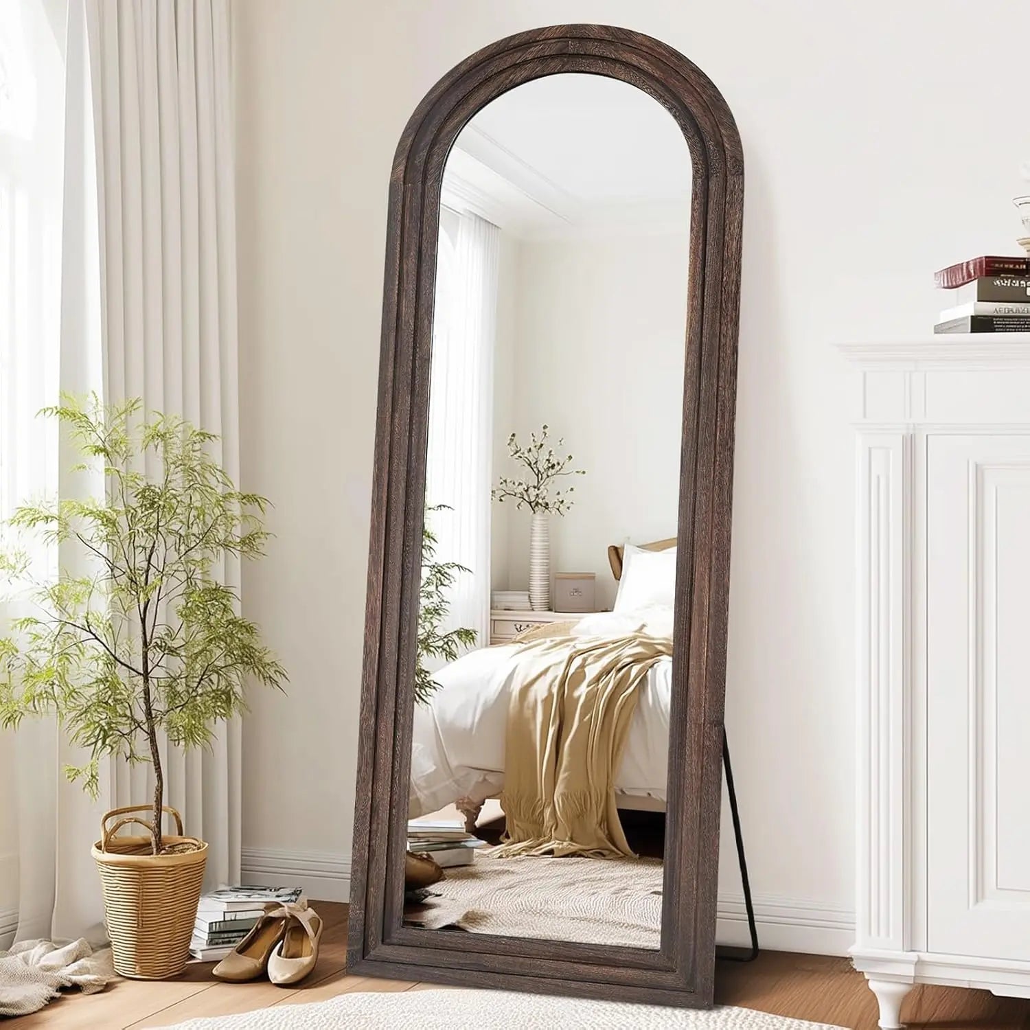 Arched Full-Length Wall Mirror