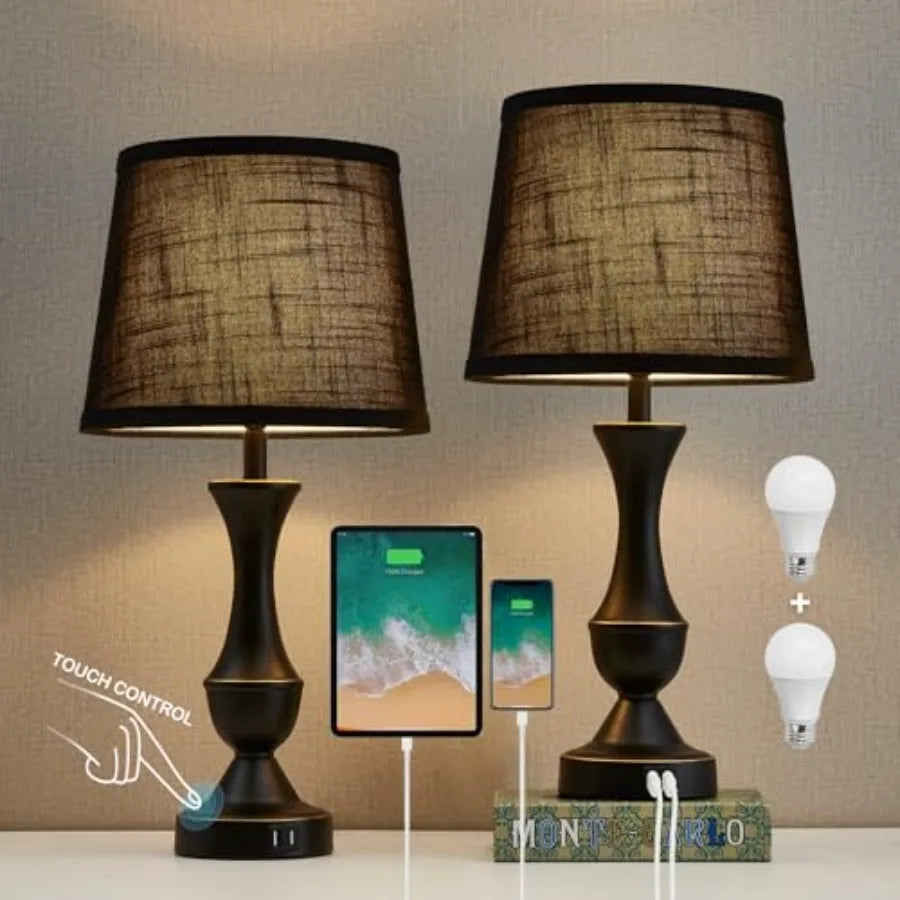 Tall Touch Bedside Lamp