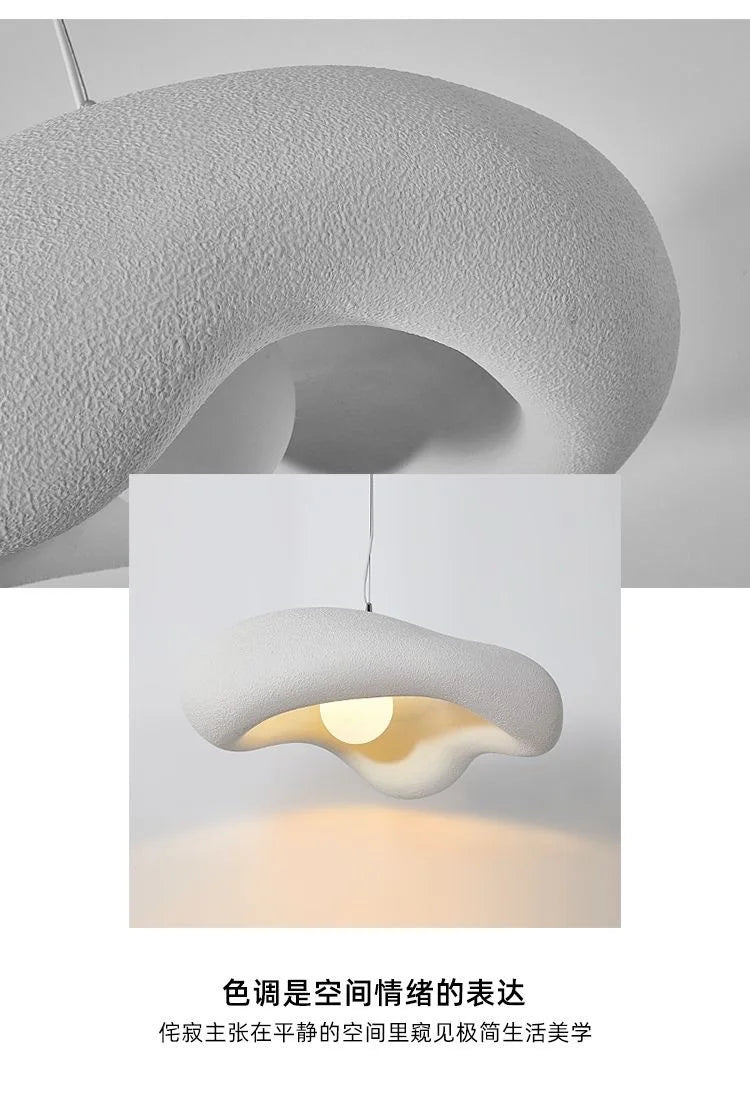 Wabi-Sabi Glass Arc Pendant Lamp