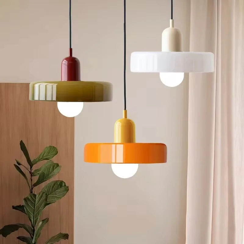 Bauhaus Glass Chandelier