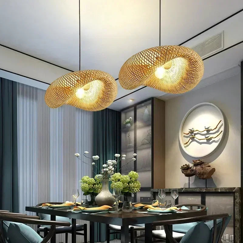 Rattan Pendant Chandelier