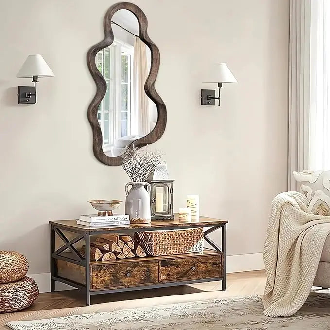 Vintage Irregular Gold Wall Mirror