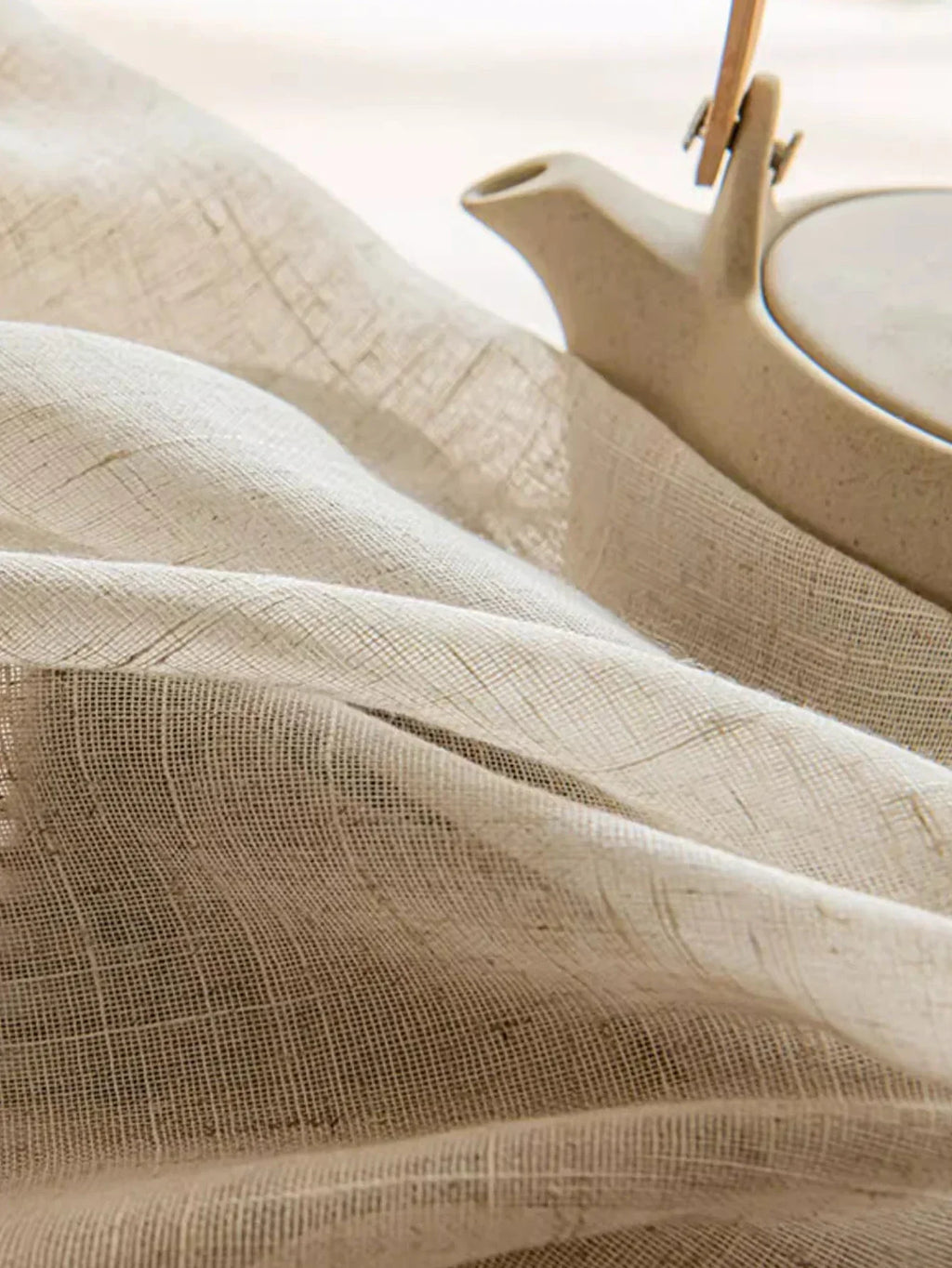 Modern Cotton-Linen Sheer Curtains
