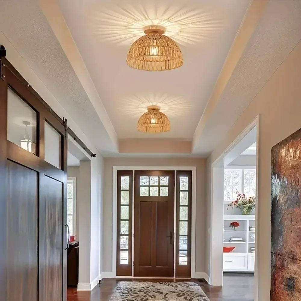 Wabi-Sabi Bamboo Ceiling Light
