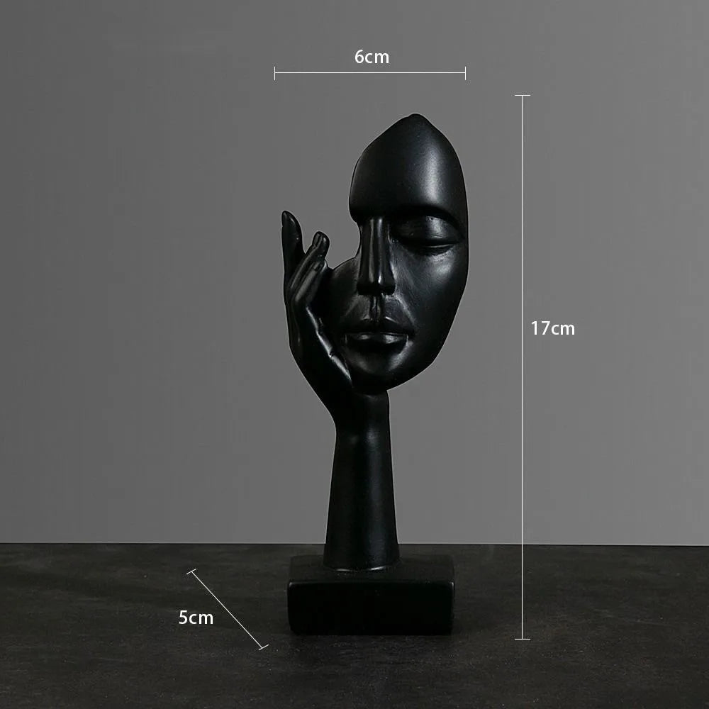 Abstract Face Statue