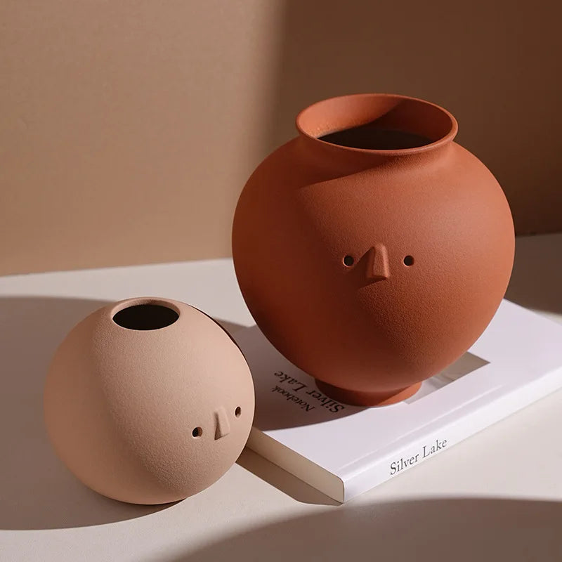Sculptural Wabi-Sabi Art Vase