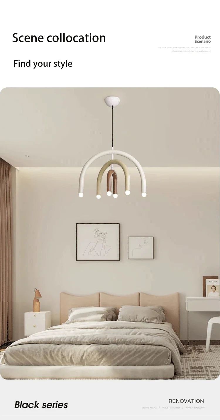 Cream-Style Pendant Chandelier
