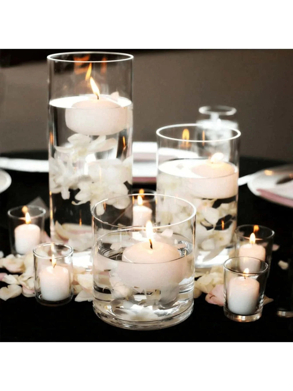 Glass Cylinder Candle Holder