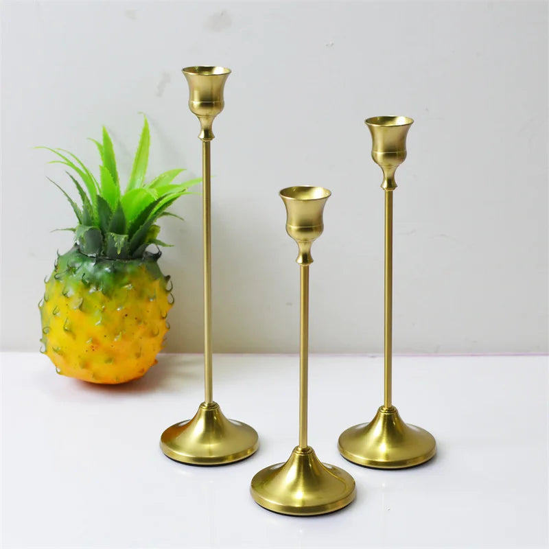 Brass Candlestick (3-Piece Set)