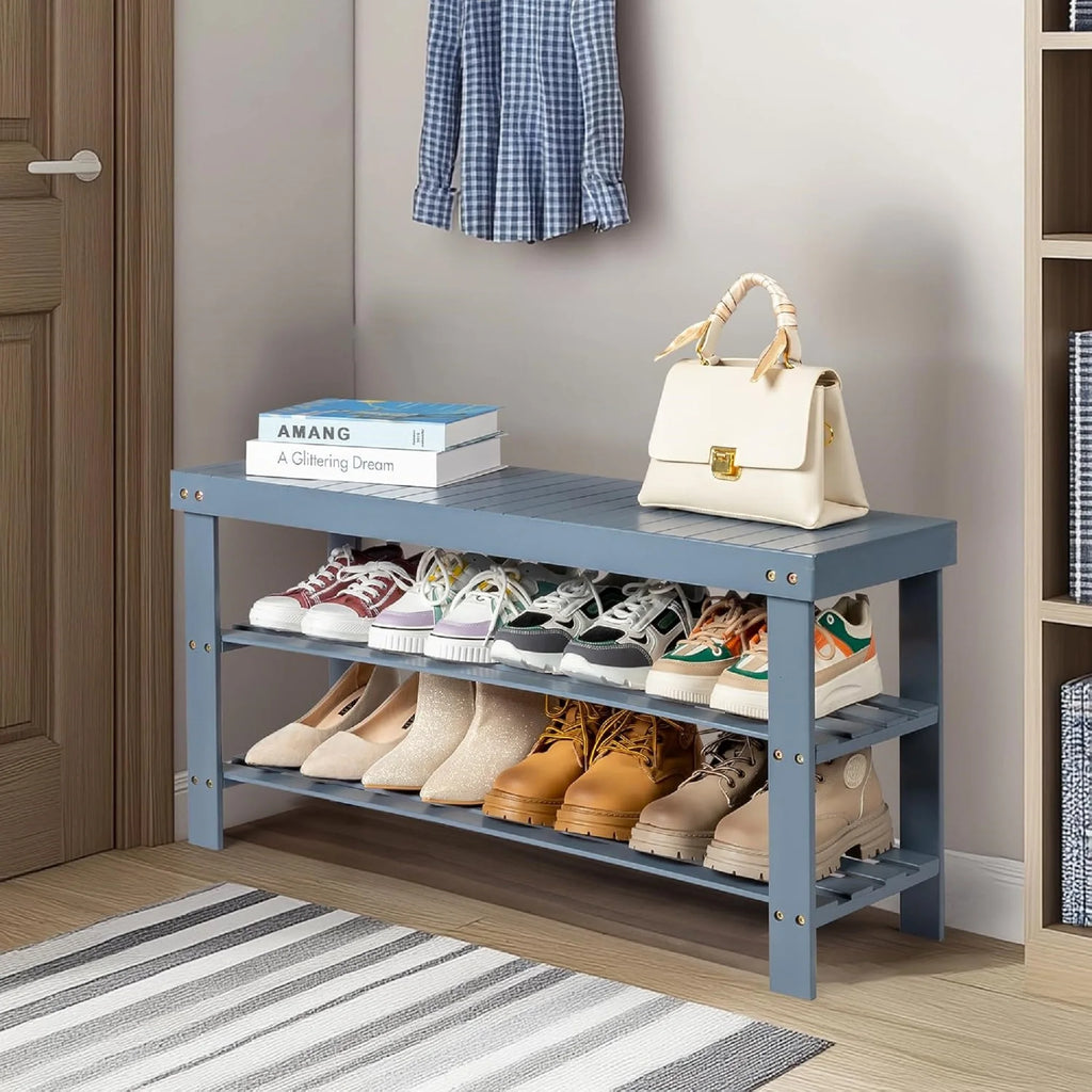 Bamboo Shoe Rack