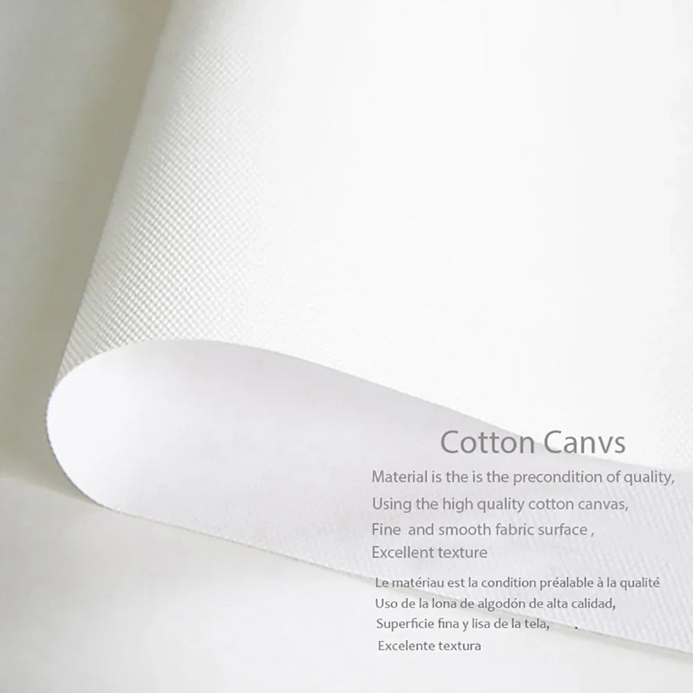 Modern Geometric White Canvas Wall Art