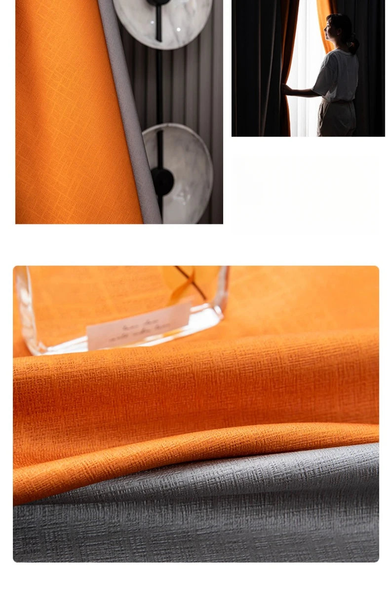 Modern Linen Blackout Curtains