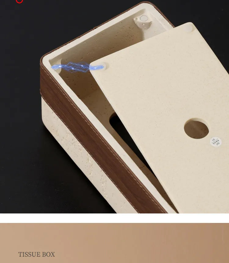 Thickened Travertine Tissue Box