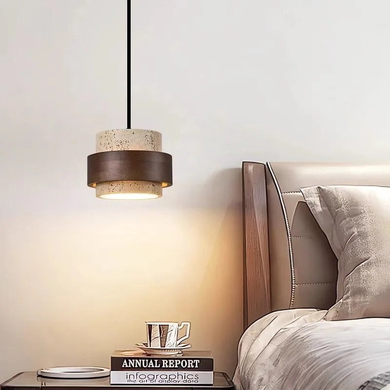 Wabi-Sabi Stone Pendant Lamp