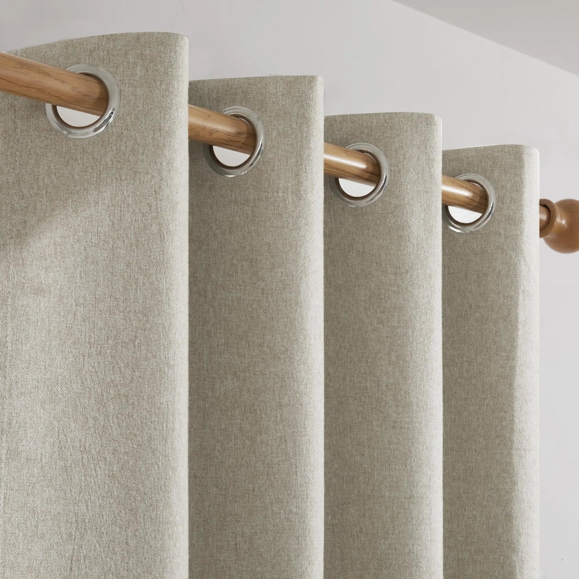 Modern Linen Blackout Curtains, 350cm