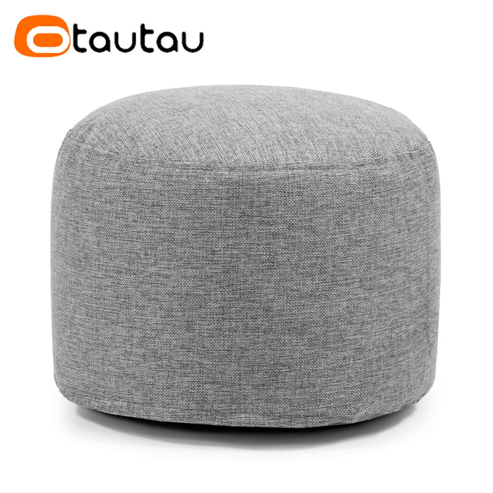 Round Storage Pouf