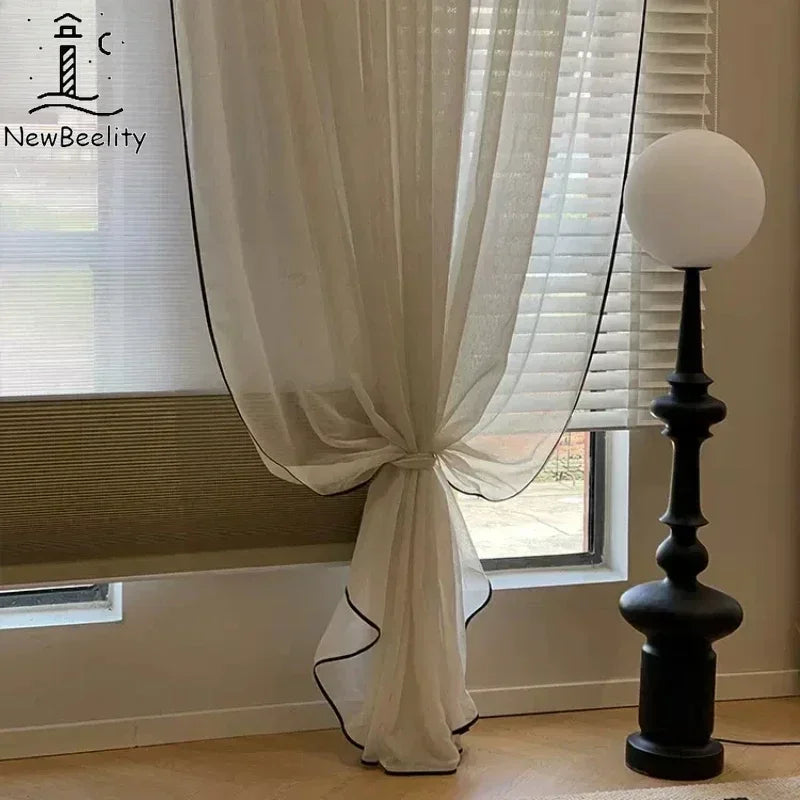 Vintage Tulle Blackout Curtains