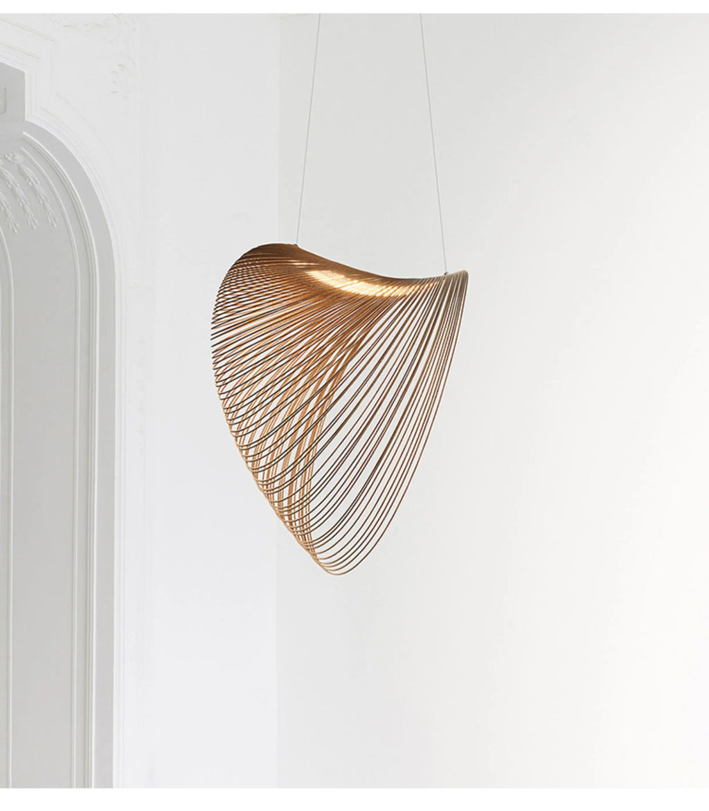 Wabi-Sabi Wood Pendant Lamp