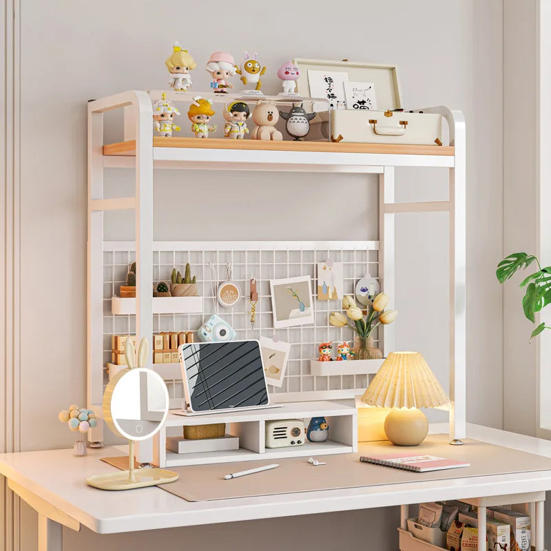 Wood Grid Bookshelf