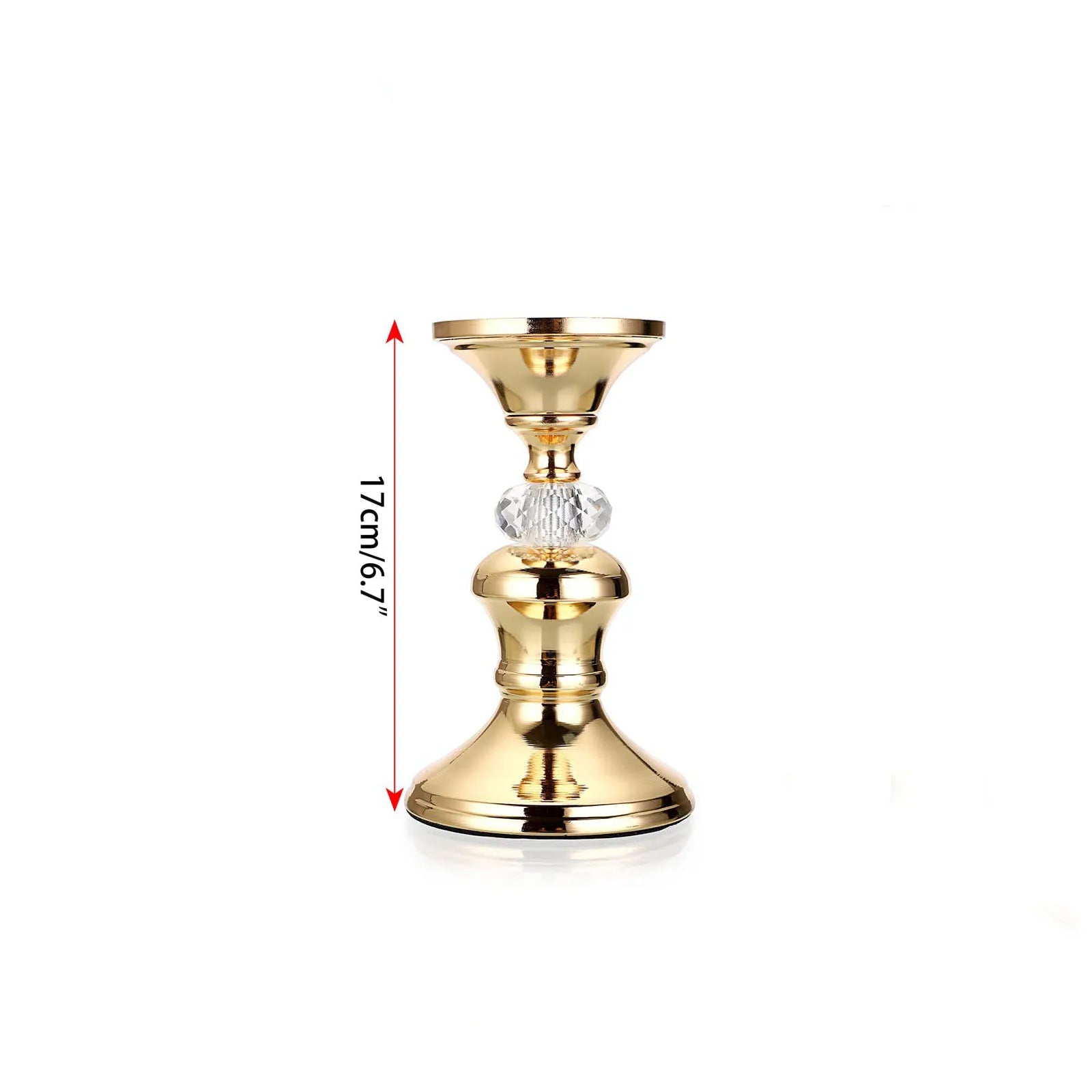Crystal Pillar Candle Holder