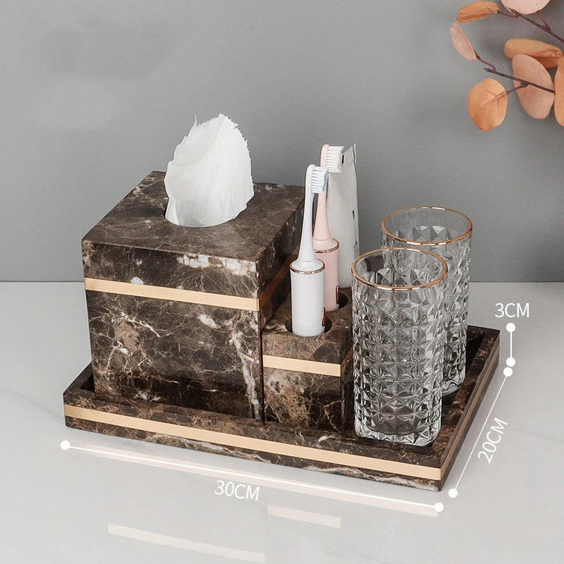 Emperador Dark Marble Set
