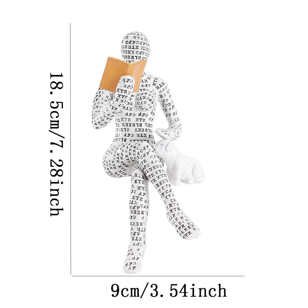 Reading Woman Figurine