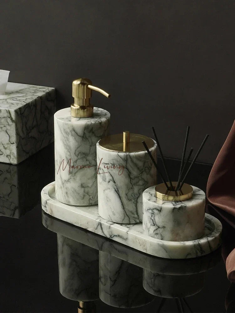 Emerald Marble Bathroom Set