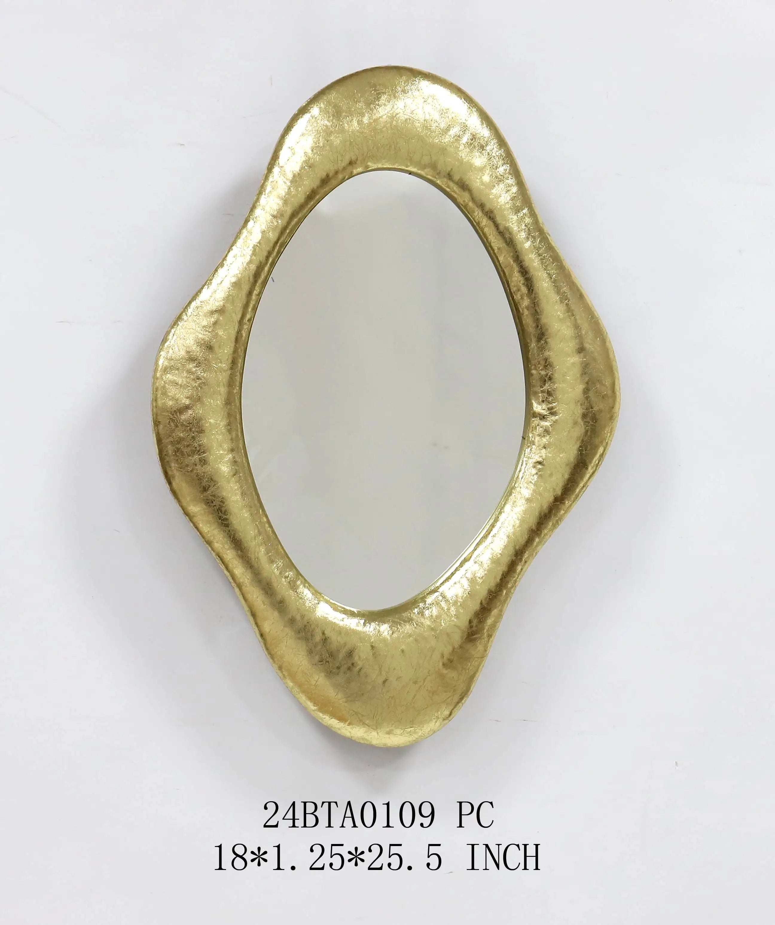 Farmhouse Irregular Gold Wall Mirror
