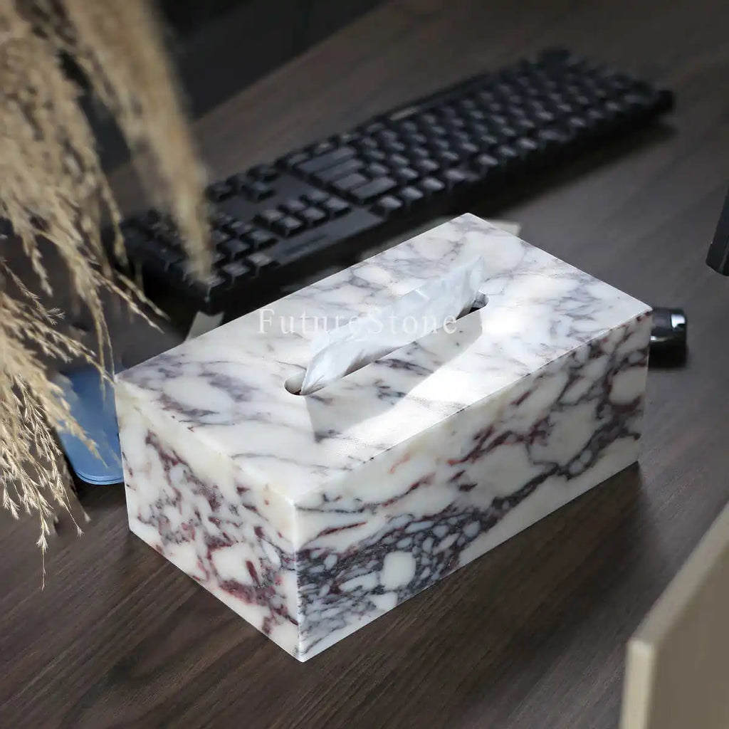 Calacatta Viola Tissue Box
