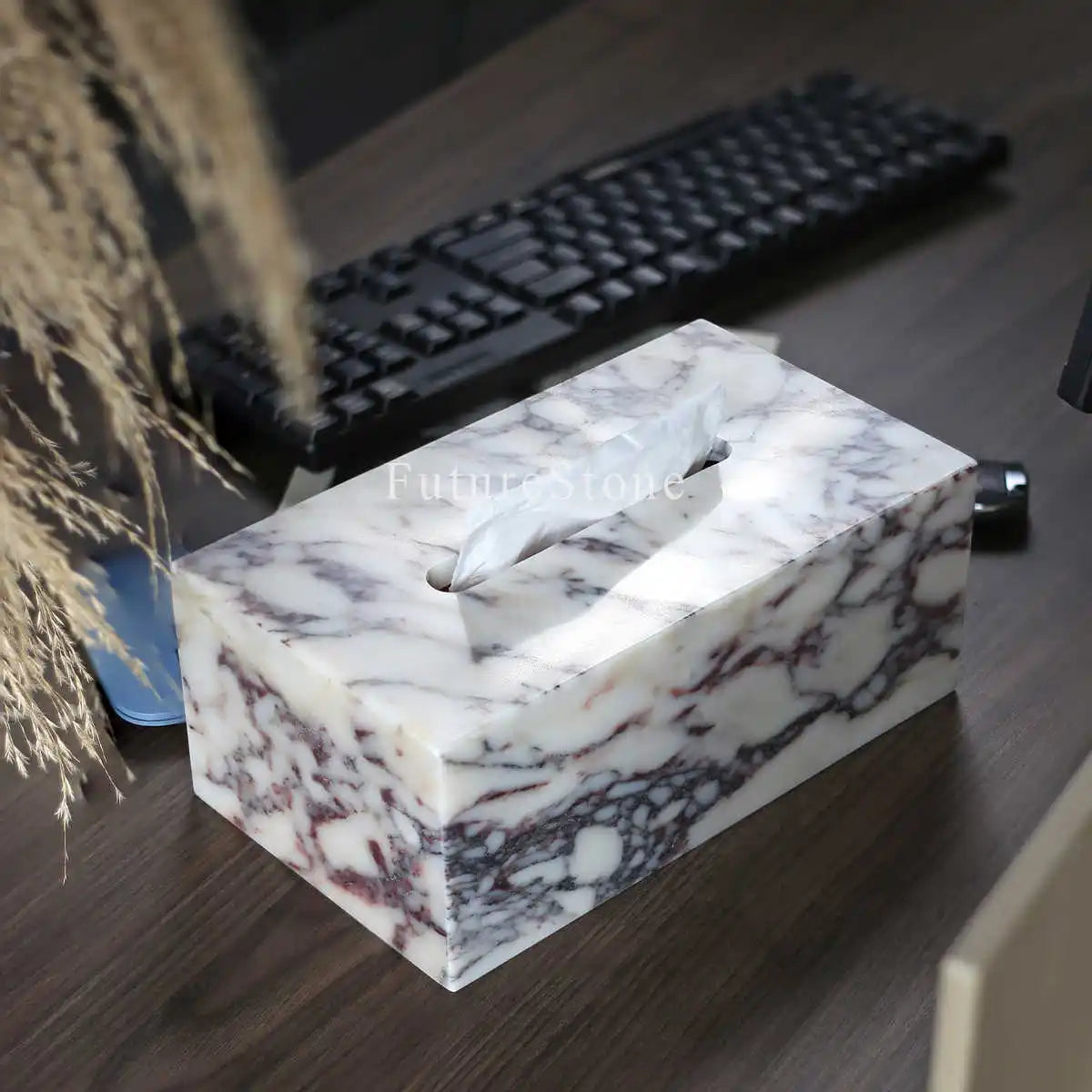 Calacatta Viola Tissue Box