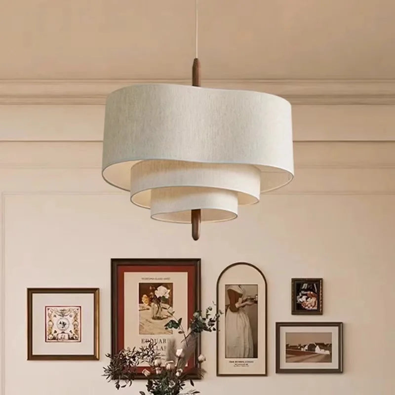 Wabi-Sabi Fabric Pendant Chandelier