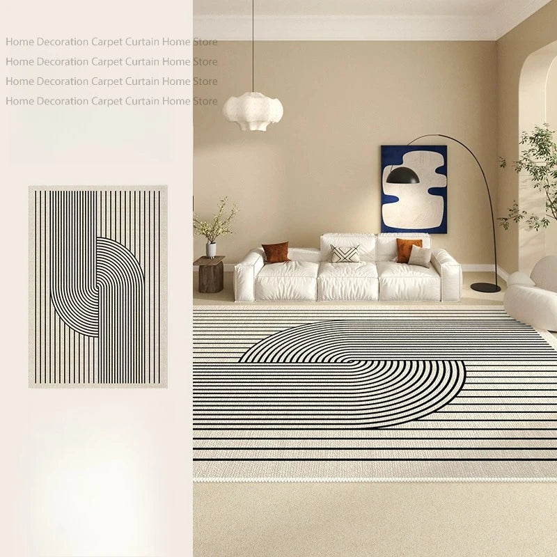 Abstract Washable Area Rug