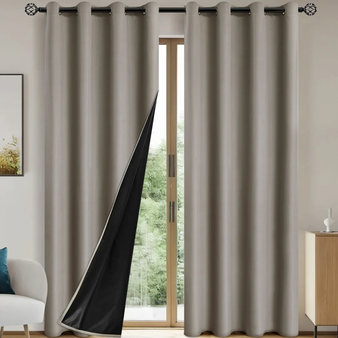 Modern Linen Blackout Curtains