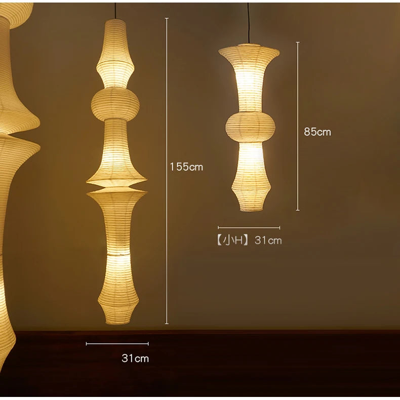 Wabi-Sabi Paper Pendant Chandelier